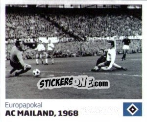 Sticker AC Mailand, 1968 - Nur der HSV: 125 Jahre - Juststickit