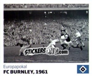 Sticker FC Burnley, 1961