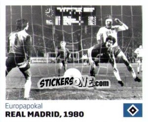 Sticker Real Madrid, 1980 - Nur der HSV: 125 Jahre n. 158 - Juststickit
