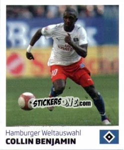 Sticker Collin Benjamin - Nur der HSV: 125 Jahre - Juststickit