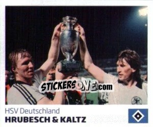 Sticker Hrubesch / Kaltz - Nur der HSV: 125 Jahre - Juststickit