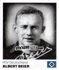 Cromo Albert Beier - Nur der HSV: 125 Jahre n. 200 - Juststickit