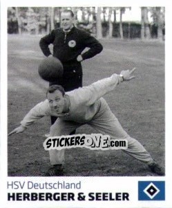 Sticker Herberger / Seeler - Nur der HSV: 125 Jahre - Juststickit