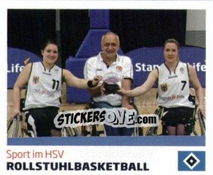 Sticker Rollstuhlbasketball - Nur der HSV: 125 Jahre - Juststickit