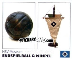 Sticker Endspielball & Wimpel - Nur der HSV: 125 Jahre n. 221 - Juststickit