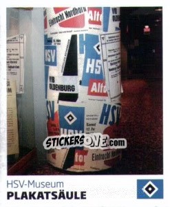 Sticker Plakatsäule - Nur der HSV: 125 Jahre n. 223 - Juststickit
