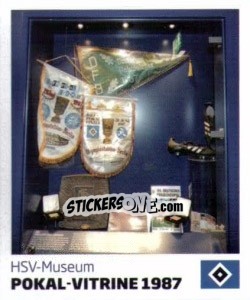 Sticker Pokal-Vitrine 1987 - Nur der HSV: 125 Jahre - Juststickit