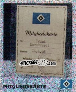 Sticker Mitgliedskarte - Nur der HSV: 125 Jahre - Juststickit