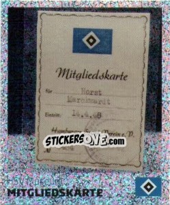 Figurina Mitgliedskarte - Nur der HSV: 125 Jahre - Juststickit