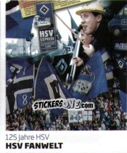 Sticker HSV Fanwelt - Nur der HSV: 125 Jahre - Juststickit