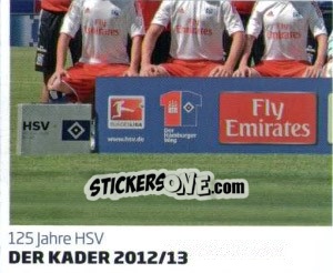 Sticker Der Kader 2012/13 - Nur der HSV: 125 Jahre - Juststickit