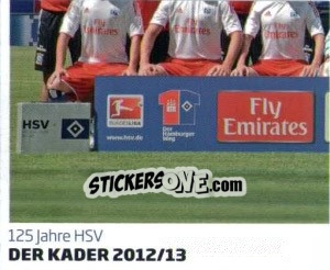 Sticker Der Kader 2012/13 - Nur der HSV: 125 Jahre n. 238 - Juststickit