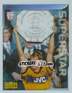 Cromo Tony Adams (Superstar) - Premier League Inglese 1998-1999 - Merlin