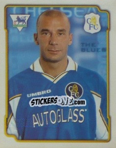 Figurina Gianluca Vialli - Premier League Inglese 1998-1999 - Merlin