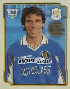 Sticker Gianfranco Zola - Premier League Inglese 1998-1999 n. 129 - Merlin