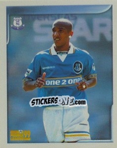 Sticker Olivier Dacourt (Overseas Star) - Premier League Inglese 1998-1999 n. 208 - Merlin