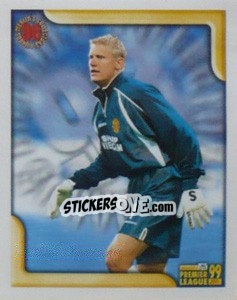 Figurina Peter Schmeichel (Goalkeeper of the Year 1998) - Premier League Inglese 1998-1999 - Merlin