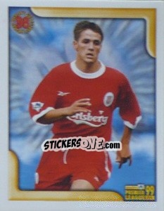 Sticker Michael Owen (Forward of the Year 1998) - Premier League Inglese 1998-1999 n. 280 - Merlin