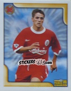 Figurina Michael Owen (Forward of the Year 1998) - Premier League Inglese 1998-1999 - Merlin