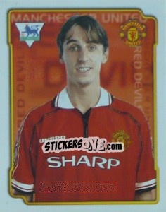Sticker Gary Neville - Premier League Inglese 1998-1999 n. 315 - Merlin