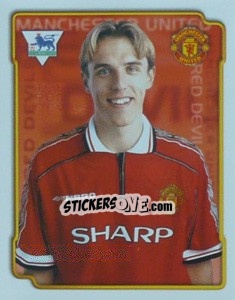Sticker Phil Neville - Premier League Inglese 1998-1999 - Merlin