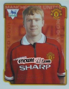 Figurina Paul Scholes - Premier League Inglese 1998-1999 - Merlin