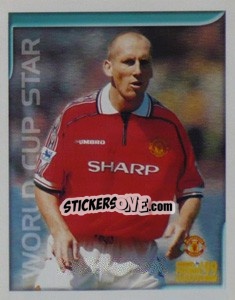 Sticker Jaap Stam (World Cup Star) - Premier League Inglese 1998-1999 - Merlin