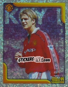 Sticker David Beckham (Key Player) - Premier League Inglese 1998-1999 - Merlin