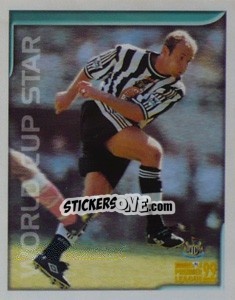 Sticker Alan Shearer (World Cup Star) - Premier League Inglese 1998-1999 - Merlin