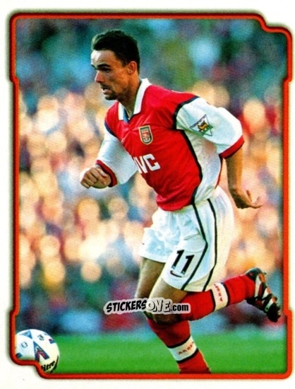Figurina Overmars (Arsenal) - Premier League Inglese 1998-1999 n. T9 - Merlin