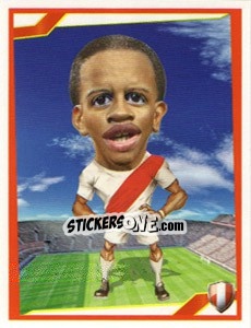 Sticker Jefferson Farfan - Berlin Clasificatorias Mundial 2014 n. 8 - Editorial Berlin