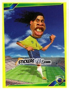 Sticker Ronaldinho - Berlin Clasificatorias Mundial 2014 - Editorial Berlin