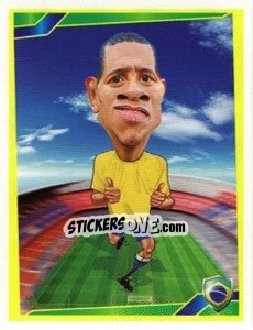 Sticker Luis Fabiano - Berlin Clasificatorias Mundial 2014 - Editorial Berlin