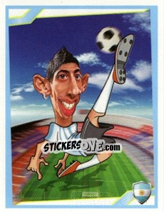Sticker Angel Di Maria - Berlin Clasificatorias Mundial 2014 n. 26 - Editorial Berlin
