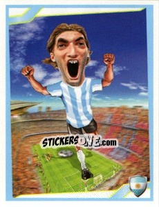 Sticker Gonzalo Higuain - Berlin Clasificatorias Mundial 2014 n. 27 - Editorial Berlin