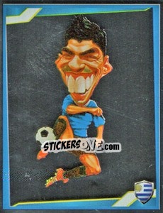 Sticker Luis Suarez - Berlin Clasificatorias Mundial 2014 n. 36 - Editorial Berlin