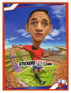 Sticker Alexis Sanchez - Berlin Clasificatorias Mundial 2014 n. 40 - Editorial Berlin