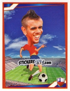 Sticker Arturo Vidal - Berlin Clasificatorias Mundial 2014 n. 41 - Editorial Berlin