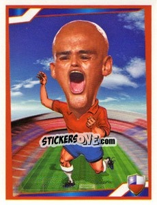 Sticker Humberto Suazo - Berlin Clasificatorias Mundial 2014 n. 42 - Editorial Berlin