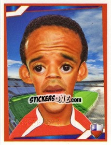 Sticker Jean Beausejour - Berlin Clasificatorias Mundial 2014 n. 43 - Editorial Berlin