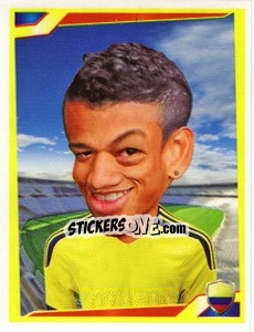 Sticker Fredy Guarin - Berlin Clasificatorias Mundial 2014 n. 50 - Editorial Berlin