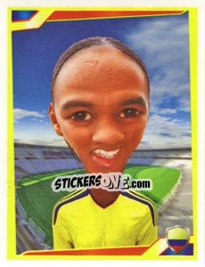 Sticker Hugo Rodallega - Berlin Clasificatorias Mundial 2014 n. 51 - Editorial Berlin