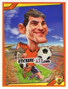 Sticker Iker Casillas - Berlin Clasificatorias Mundial 2014 n. 58 - Editorial Berlin