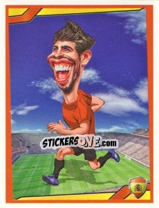 Sticker Gerard Pique - Berlin Clasificatorias Mundial 2014 n. 60 - Editorial Berlin