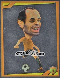 Sticker Andres Iniesta - Berlin Clasificatorias Mundial 2014 n. 63 - Editorial Berlin