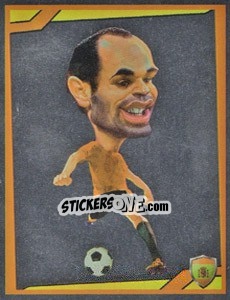 Sticker Andres Iniesta - Berlin Clasificatorias Mundial 2014 - Editorial Berlin