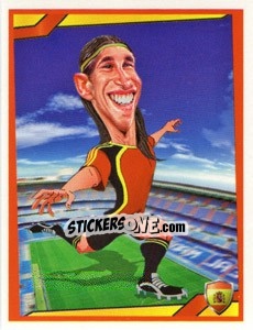Sticker Sergio Ramos - Berlin Clasificatorias Mundial 2014 n. 66 - Editorial Berlin