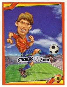 Sticker David Silva - Berlin Clasificatorias Mundial 2014 n. 70 - Editorial Berlin