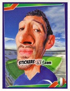 Sticker Gianluca Zambrotta - Berlin Clasificatorias Mundial 2014 n. 75 - Editorial Berlin