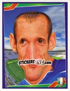 Sticker Giorgio Chiellini - Berlin Clasificatorias Mundial 2014 n. 76 - Editorial Berlin